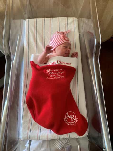 baby xmas stocking