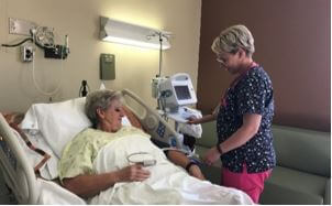 A patient is grateful for the nursing attention she received at CCH's Swing Bed