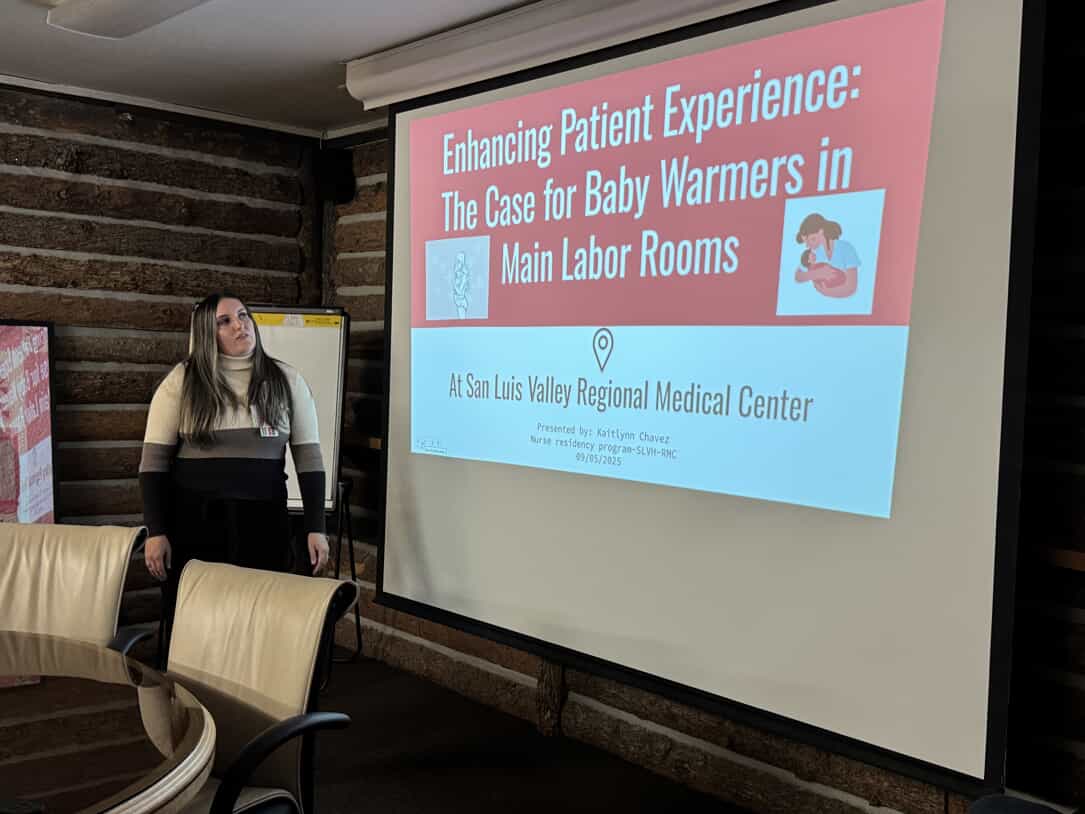 Kaitlynn Chavez gives presentation. 