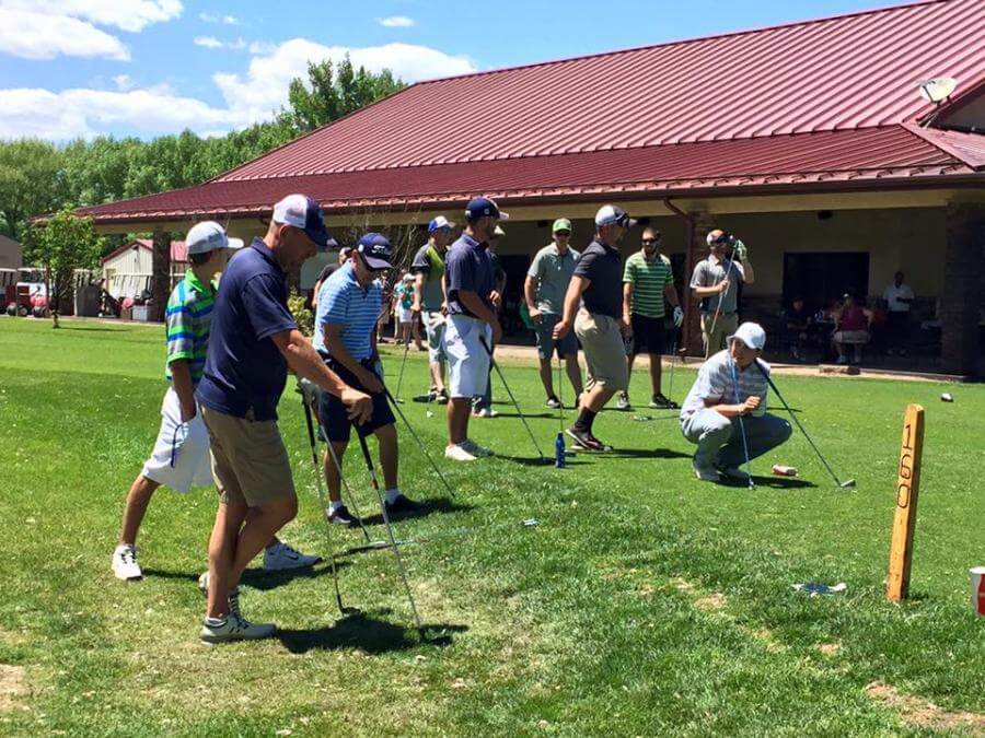 people playing golf