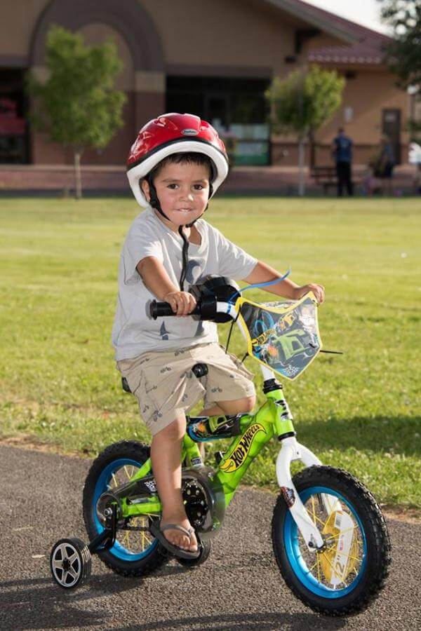 boy on a bike