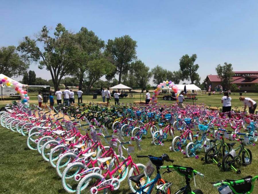 Rows of bikes 