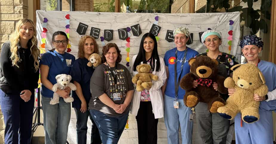 Group photo of SLV Health Staff who volunteered for the Teddy Bear Clinic.