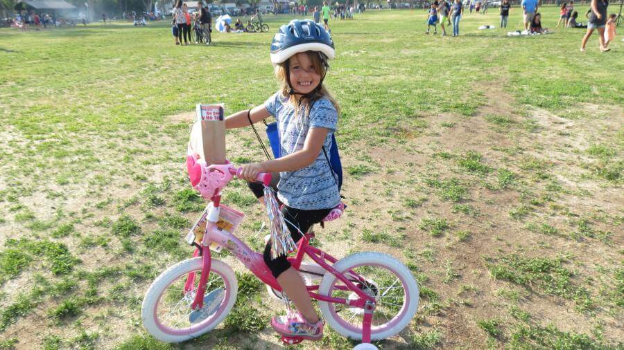 girl on bike