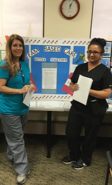 Terese Sowards and Tamara Valdez – board -Team Based Care better together!