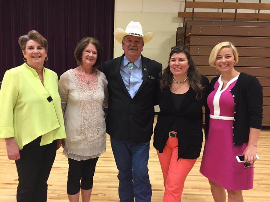 Attending the Signing Ceremony, L to R: Konnie Martin, Cheri and Senator Larry Crowder, Tanya Kelly-Bowry with Policy Matters, and Katherine Mulready with CHA