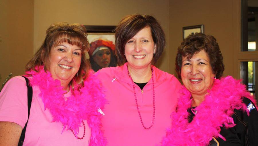 From left to right, Dawn Loch, Carol Cotter, and Barbara Scanga all were part of the 21 employees that participated in SLVBHG's Screening Day.