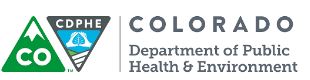 Colorado department of public health and enviornment logo