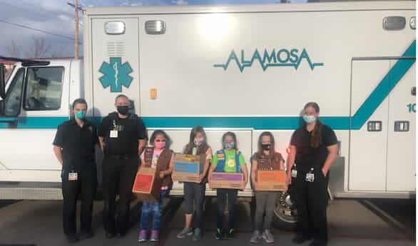 Ambulance and Girl Scouts